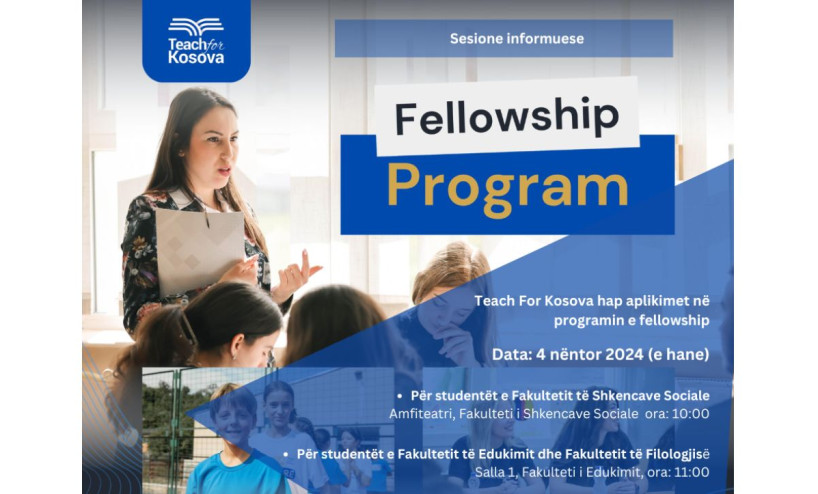 Informing Seessions for the Fellowship Teach for Kosova